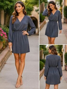 BIBICO Wrip GREY DRESS ♠️💫💫
